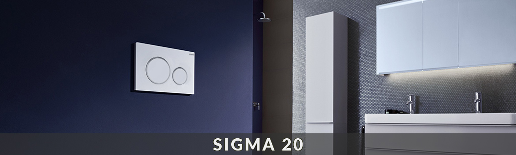 Przyciski do spłuczek WC Geberit z kolekcji Sigma 20