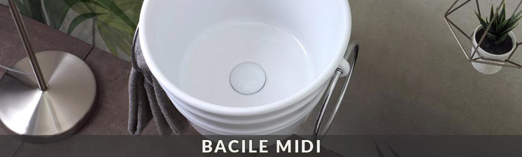 Umywalki ceramiczne Horganica z kolekcji Bacile Midi