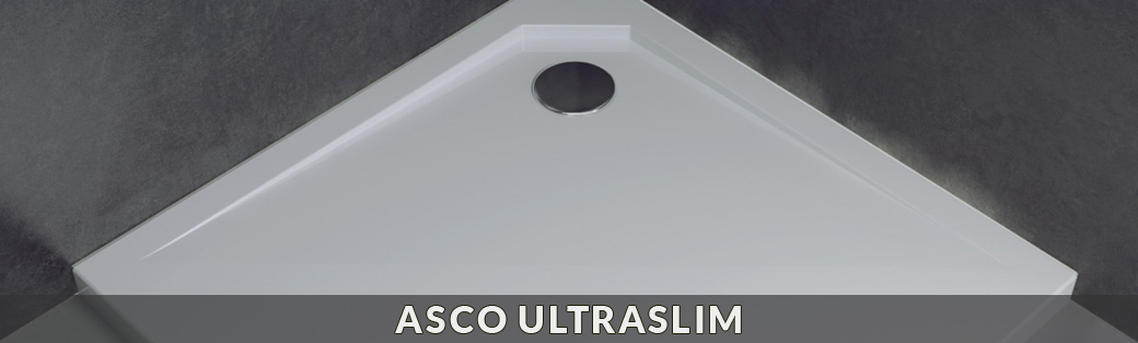 Brodziki prysznicowe półokrągłe Besco z kolekcji Asco UltraSlim