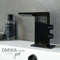 Baterie łazienkowe INDIVIDUAL - Omika Noir w kolorze Czarnym Polerowanym (PVD)