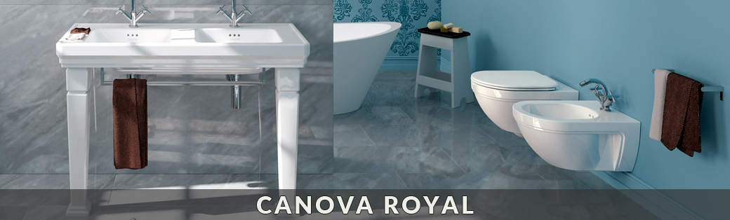 Miski WC i bidety marki Catalano z kolekcji Canova Royal