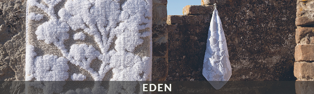 Tekstylia łazienkowe portugalskiej marki Sorema z kolekcji Eden