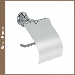 Uchwyt z klapką na papier toaletowy - Linea G - Export - 1210-BR