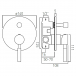 IND-ORI147A-BG - Rysunek techniczny