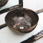 Ręcznie zdobiona umywalka z gliny ogniotrwałej - Domiziani - Shape 2